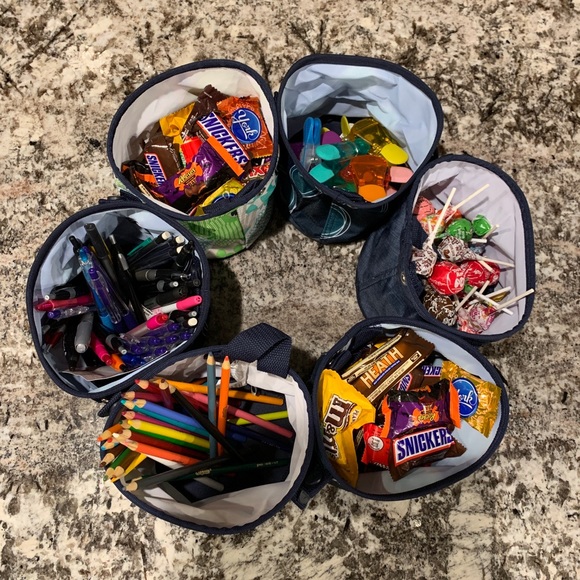 Thirty-One Oh-Snap Bin Navy Cross Pop - Picture 3 of 5